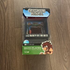 MY ARCADE MICRO PLAYER RETRO ARCADE MACHINE CAVEMAN NINJA In Box